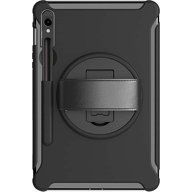 SaharaCase - Raider Series Hand Strap Case for Samsung Galaxy Tab S10 FE Tab S8 Tab S9 and Tab S9 FE - Black