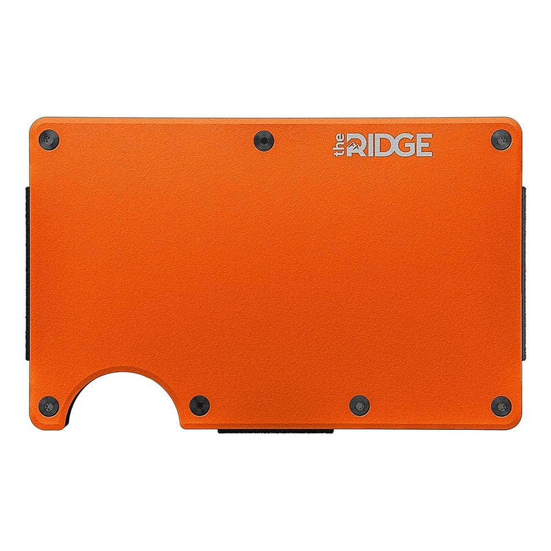 The Ridge Wallet - Aluminum Cash Strap - Basecamp Orange