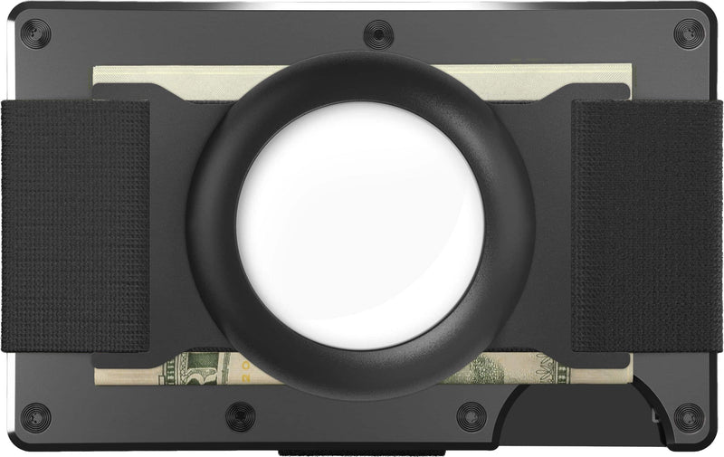 The Ridge Wallet - Airtag Cash Strap - Black