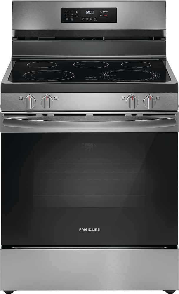 Frigidaire 5.3 Cu. Ft. Freestanding Electric Range with Air Fry - Stainless steel