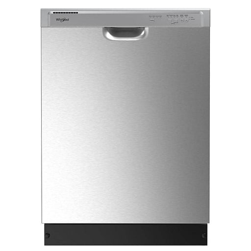 Whirlpool - 24" Front Control Built-In Dishwasher with Boost Cycle and 57 dBA - Stainless Steel