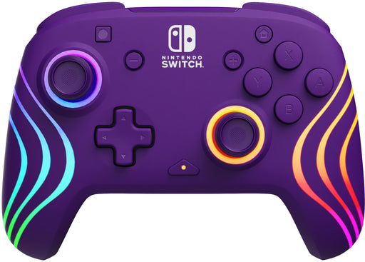 PDP - Afterglow Wave Wireless Controller Purple For Nintendo Switch Nintendo Switch - OLED Model - Purple