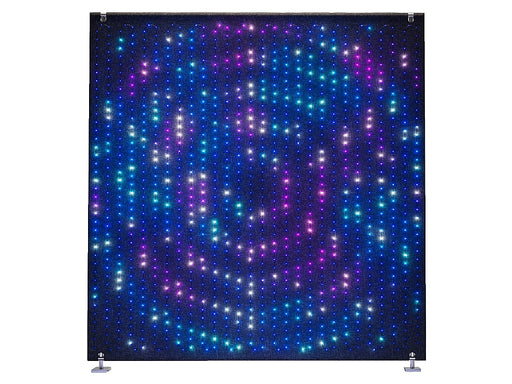 Twinkly Lightwall 1120 RGB LED 9' x 8.6' with Stand and Music Accessory - Black