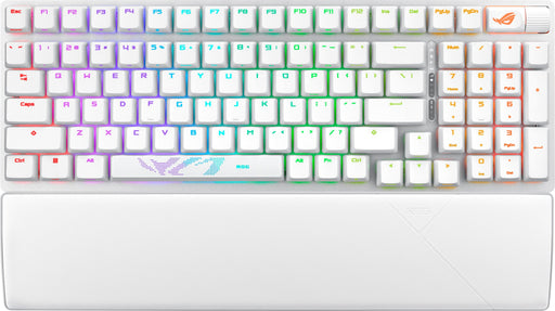 ASUS - ROG Strix Scope II 96 96 Wireless Mechanical Gaming Keyboard with Hot-Swappable ROG NX Snow Switches - White