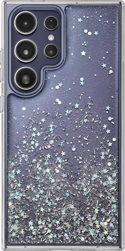 Insignia - Hard-Shell Case for Samsung Galaxy S24 Ultra - Glitter Gradient (Clear)