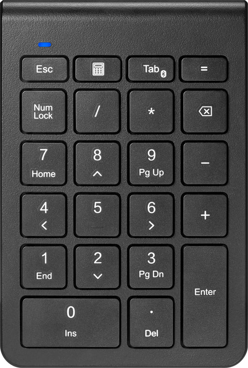 Insignia - 22-Key Bluetooth Scissor Switch Number Keypad for Windows macOS ChromeOS iPadOS and Android - Black
