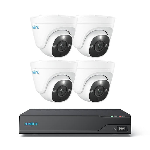Reolink - 8-Channel 4 - Dome Camera Indoor/Outdoor 4K+ 12MP PoE 2TB NVR Security Surveillance System - White