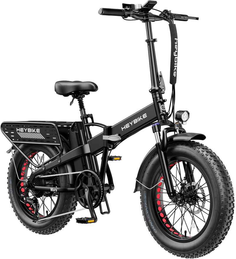 Heybike - Mars 2.0 Foldable E-bike w/ 45mi Max Operating Range  28 mph Max Speed-UL Certified - Black