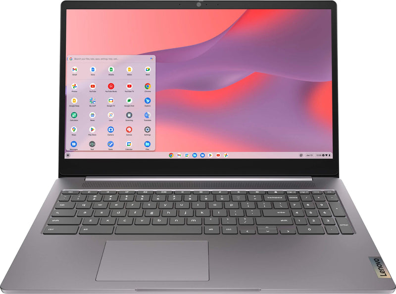 Lenovo - IdeaPad 3i Chromebook Laptop - 15.6" Full HD Touch Screen - Pentium Silver N6000 2021 - 8GB Memory - 128GB eMMC - Arctic Grey