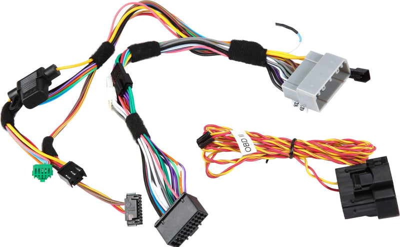 Maestro - Installation T-Harness for Select 2007+ Chrysler Dodge and Jeep Vehicles with Head Unit Connectors. - Black