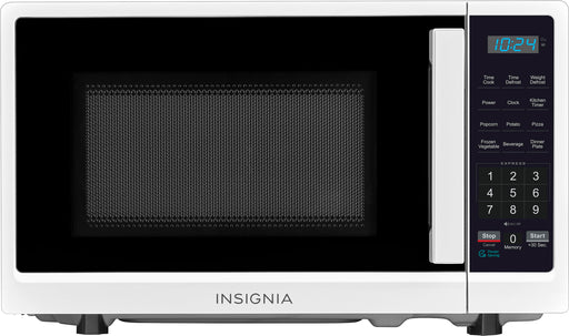 Insignia - .7 Cu. Ft. Compact Microwave - White