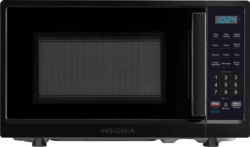 Insignia - .7 Cu. Ft. Compact Microwave - Black
