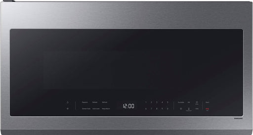 Samsung - 2.1 Cu. Ft. Over-the-Range Microwave with Sensor Cooking and Wi-Fi Connectivity - Stainless Steel