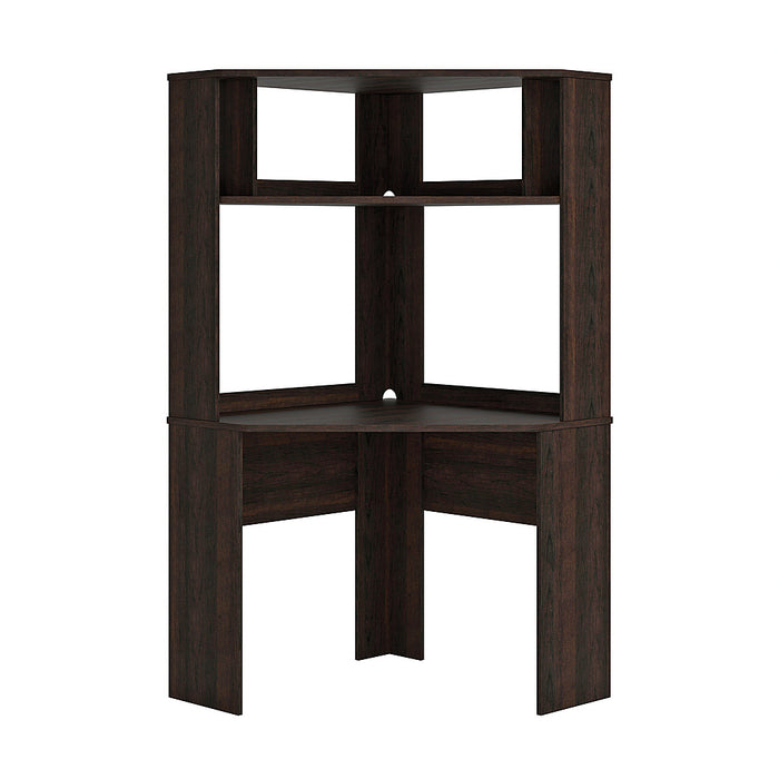 Sauder - Beginnings Corner Computer Desk w/ Hutch  Shelf - Cinnamon Cherry