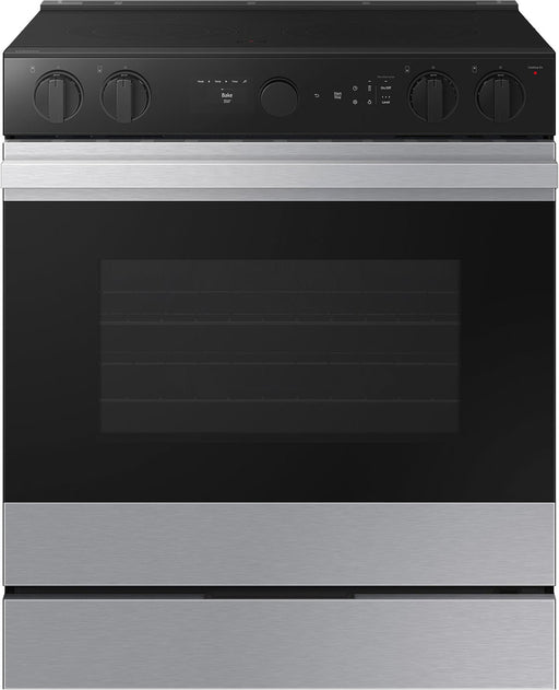 Samsung - Bespoke 6.3 Cu. Ft. Slide-In Electric Range with Air Sous Vide - Stainless Steel