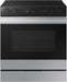 Samsung - Bespoke 6.3 Cu. Ft. Slide-In Electric Range with Air Sous Vide - Stainless Steel