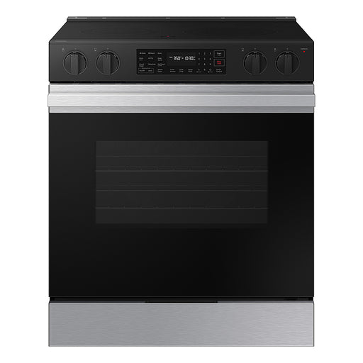 Samsung - Bespoke 6.3 Cu. Ft. Slide-In Electric Range with Air Fry - Stainless Steel