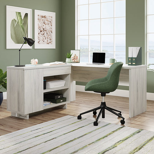 Sauder - Porto Palma Desk With Credenza A2 - SGS Laminate Haze Acacia