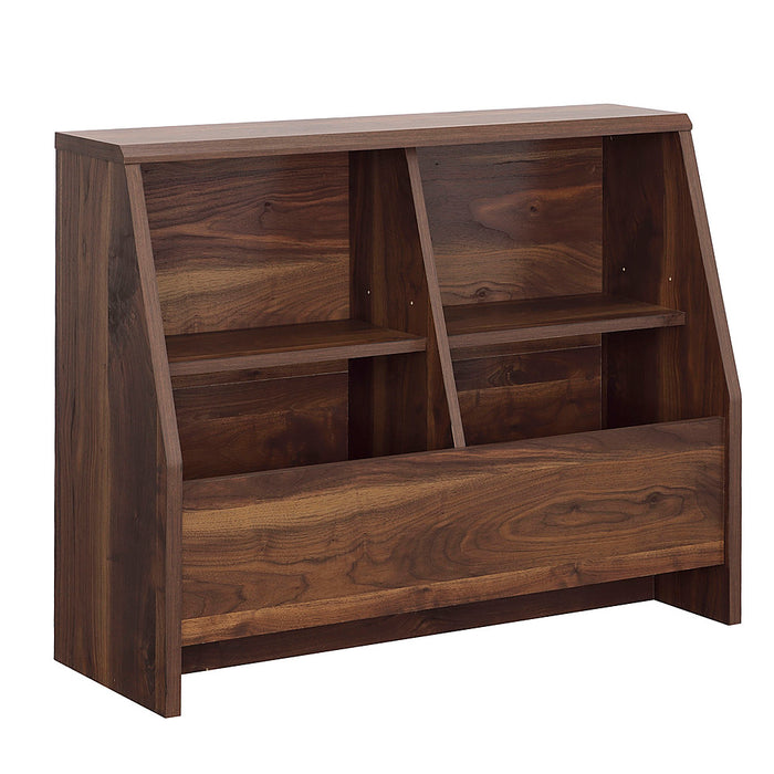 Sauder - Willow Place Bookcase Footboard with Storage Bins - Grand Walnut