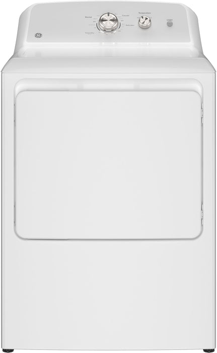 GE - 7.2 Cu. Ft. Electric Dryer with Long Venting up to 120 Ft. - White with Silver Matte