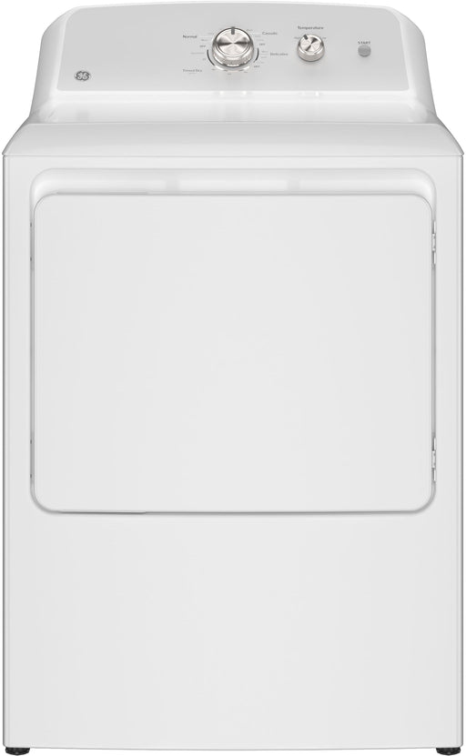 GE - 7.2 Cu. Ft. Electric Dryer with Long Venting up to 120 Ft. - White with Silver Matte