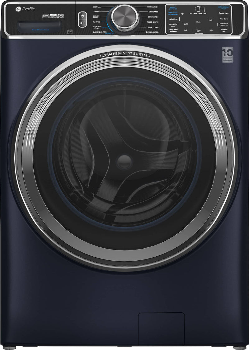 GE Profile - 5.3 Cu. Ft. High-Efficiency Stackable Smart Front Load Washer with Steam