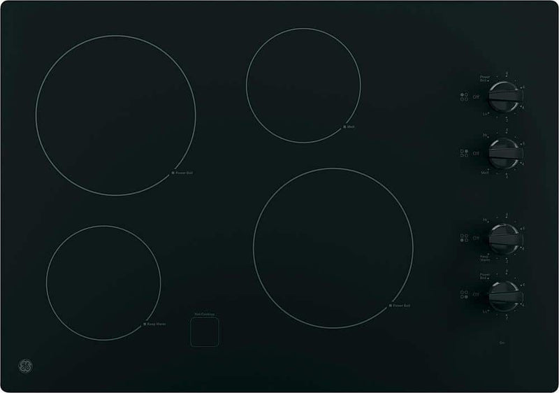 GE - 30" Built-In Electric Cooktop - Black
