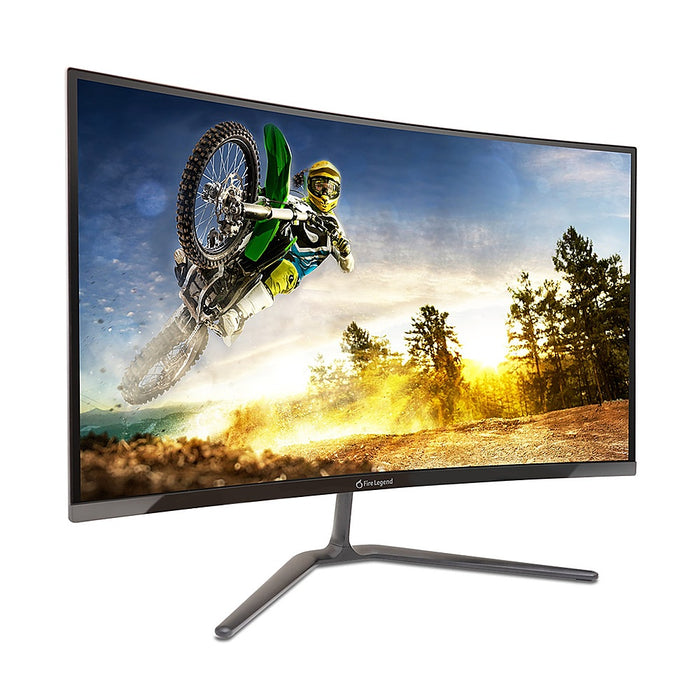 Acer - AOPEN 27HC5R S3biip 27" LED Curved FHD FreeSync Premium Gaming Monitor (DisplayPort HDMI) - Black