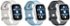 Best Buy essentials - Silicone Bands for Apple Watch 44mm 45mm SE 46mm Series 10 Ultra 49mm and Ultra 2 49mm (3-Pack) - Starlight Blue/Gray and Gray