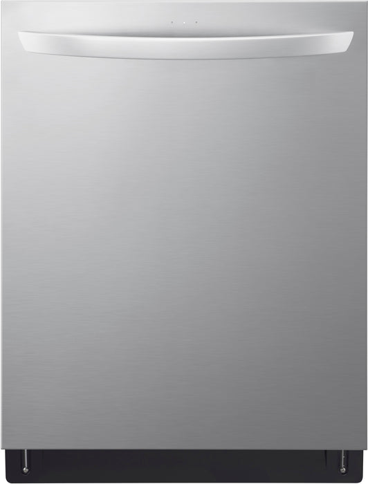 LG - Top Control Smart Built-in Stainless Steel Tub Dishwasher with 3rd Rack QuadWash Pro and 46dBA - Stainless Steel