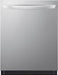 LG - Top Control Smart Built-in Stainless Steel Tub Dishwasher with 3rd Rack QuadWash Pro and 46dBA - Stainless Steel