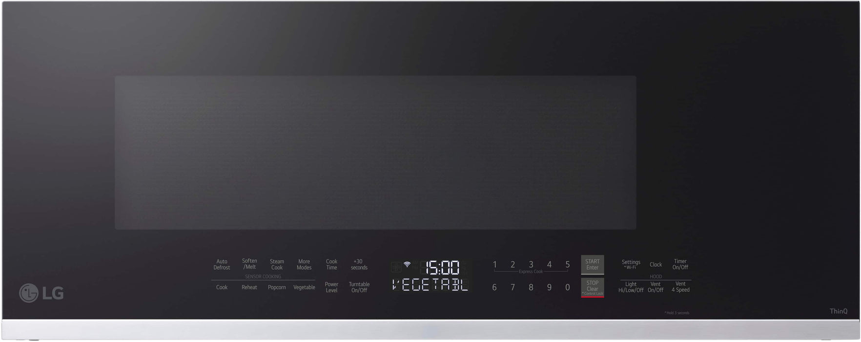 LG - 1.3 Cu. Ft. Low-Profile Over-The-Range Microwave with Sensor Cook and Zero Clearance Door - Black