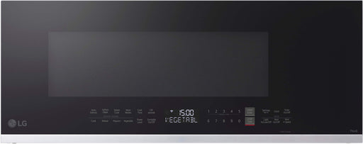 LG - 1.3 Cu. Ft. Low-Profile Over-The-Range Microwave with Sensor Cook and Zero Clearance Door - Black