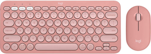 Logitech - Pebble 2 Combo Compact Wireless Scissor Keyboard and Mouse Bundle for Windows macOS iPadOS Chrome - Rose