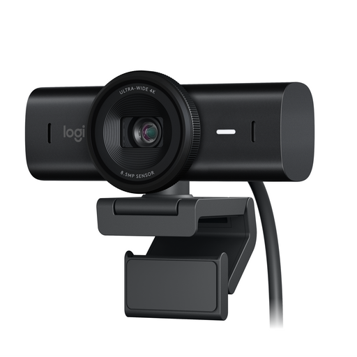Logitech - MX Brio Ultra HD 4K Video Conference Gaming and Streaming Webcam - Black