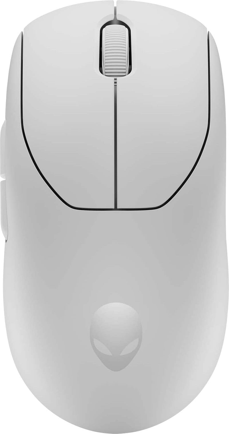 Alienware - Pro Wireless Optical Gaming Ambidextrous Mouse - Wired - Lunar Light