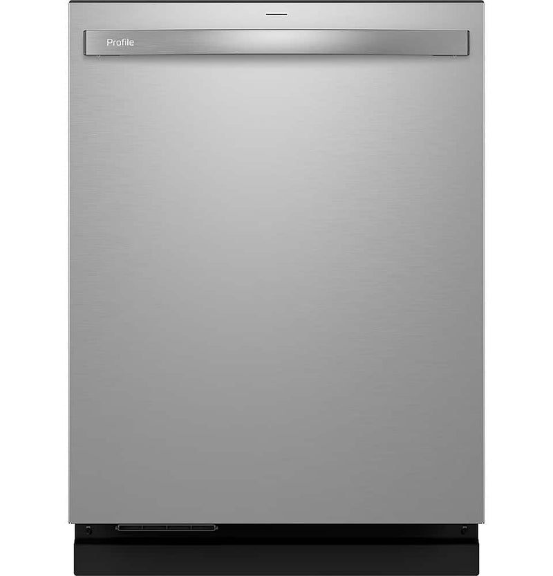GE Profile - 24" Top Control Smart Built-In Stainless Steel Tub Dishwasher with 3rd Rack Dedicated Jet Targeted Wash and 39 dBA - Stainless steel