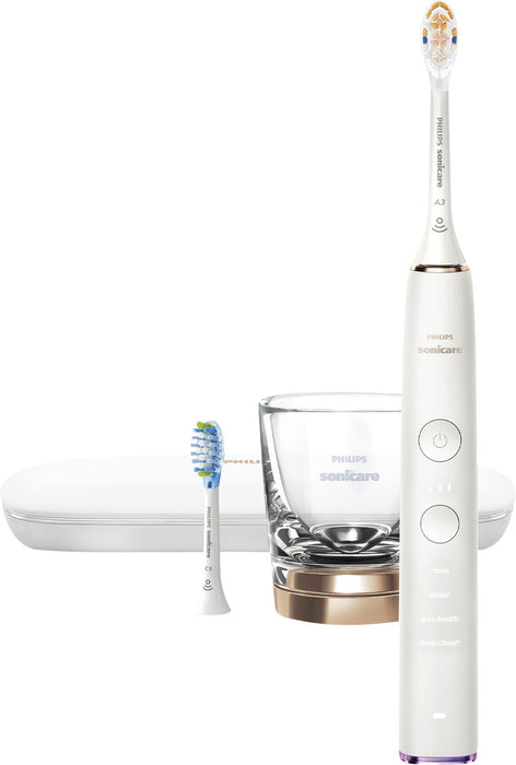 Philips Sonicare DiamondClean Smart Electric Rechargeable Toothbrush for Complete Oral Care  - 9300 Series - Rose Gold