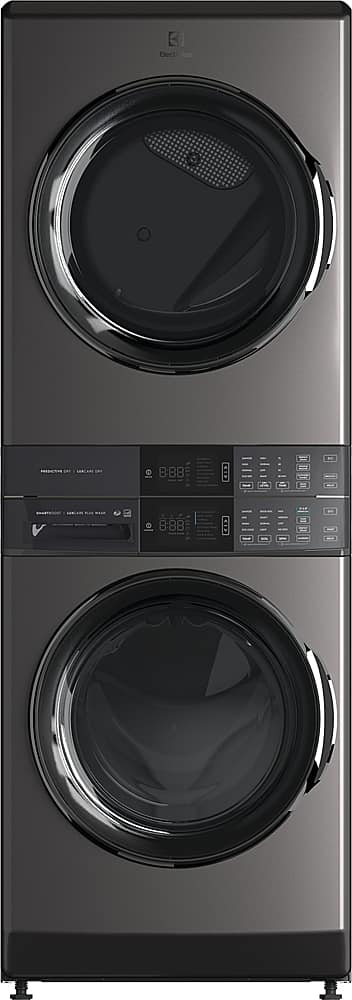 Electrolux - Laundry Tower Single Unit Front Load 4.5 Cu. Ft. Washer  8 Cu. Ft. Electric Dryer with Perfect Steam - Titanium