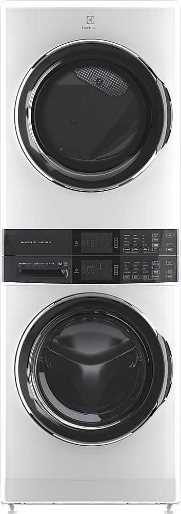 Electrolux - Laundry Tower Single Unit Front Load 4.5 Cu. Ft. Washer  8 Cu. Ft. Electric Dryer with Perfect Steam - White