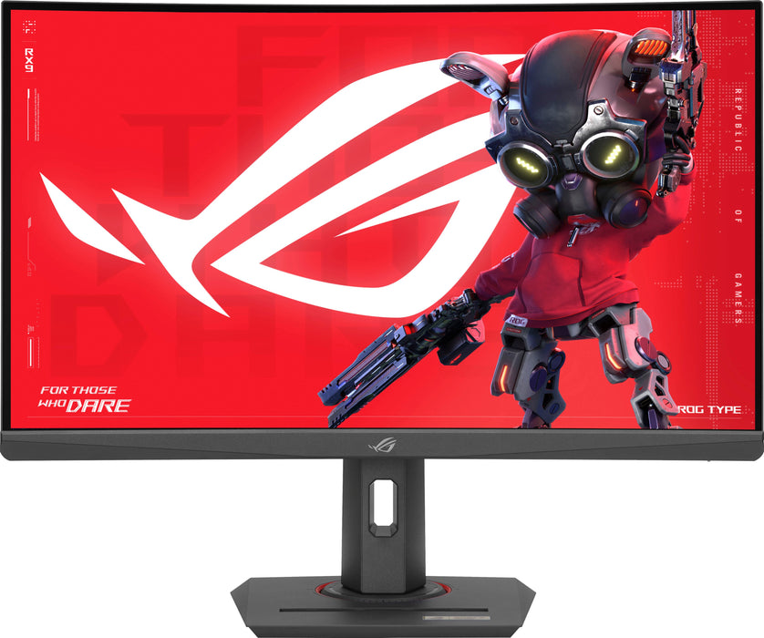 ASUS - ROG Strix 27 Curved 1440P 180Hz FreeSync Gaming Monitor with HDR (DisplayPortHDMIUSB) - Black