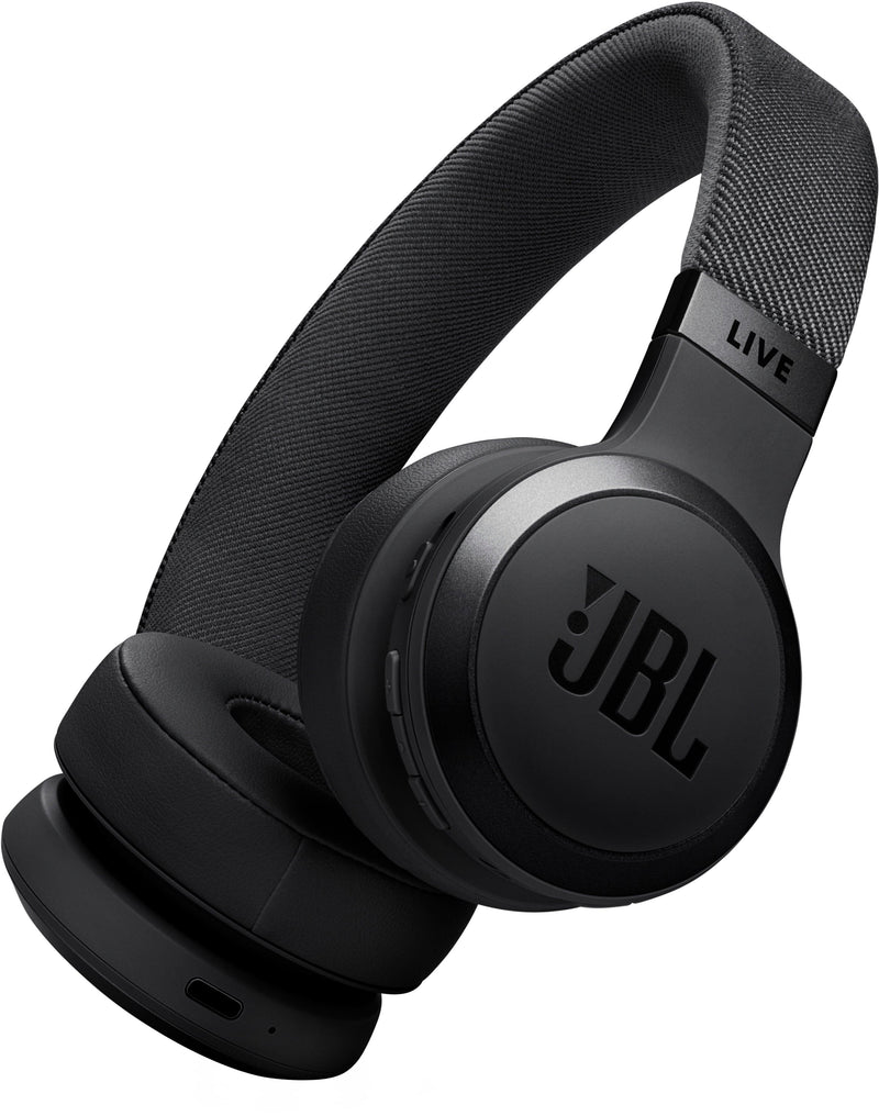 JBL - Live 670NC Wireless On-Ear Headphones with True Adaptive Noise Cancelling - 2024 - Black