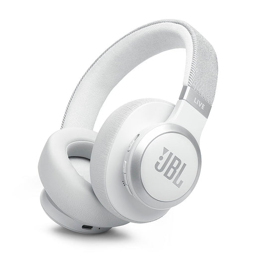 JBL - Live 770NC Wireless Over-Ear Headphones with True Adaptive Noise Cancelling - 2024 - White