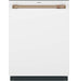 Caf - 24" Top Control Smart Built-In Stainless Steel Tub Dishwasher with 3rd Rack UltraWash and 44 dBA - Matte White