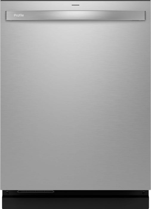 GE Profile - 24" Top Control Smart Built-In Stainless Steel Tub Dishwasher with 3rd Rack Dedicated Jet Targeted Wash and 42 dBA - Stainless Steel