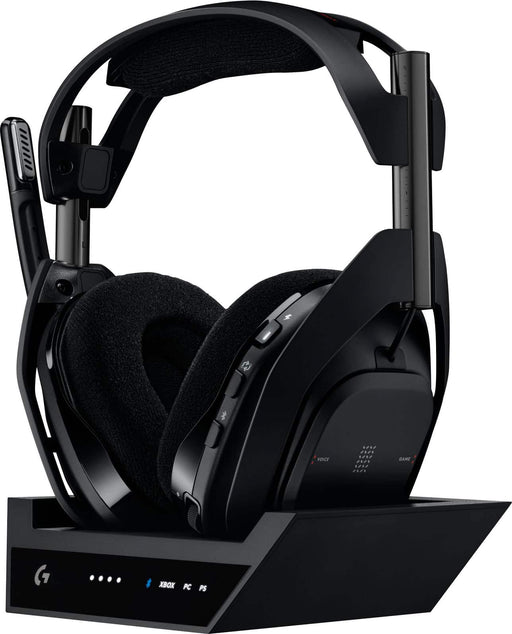 Logitech - Astro A50 X LIGHTSPEED Wireless w/ PLAYSYNC Over-the-Ear Gaming Headset + Base Station for Xbox Series XS PS5 PC/MAC - Black