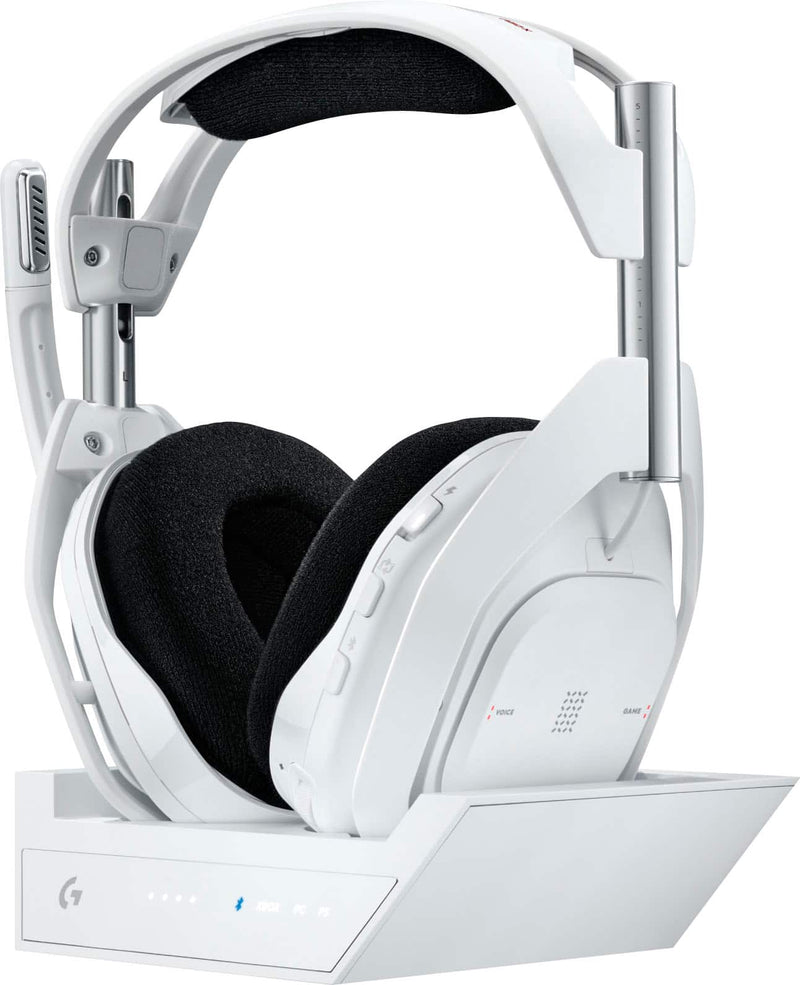 Logitech - Astro A50 X LIGHTSPEED Wireless w/ PLAYSYNC Over-the-Ear Gaming Headset + Base Station for Xbox Series XS PS5 PC/MAC - White