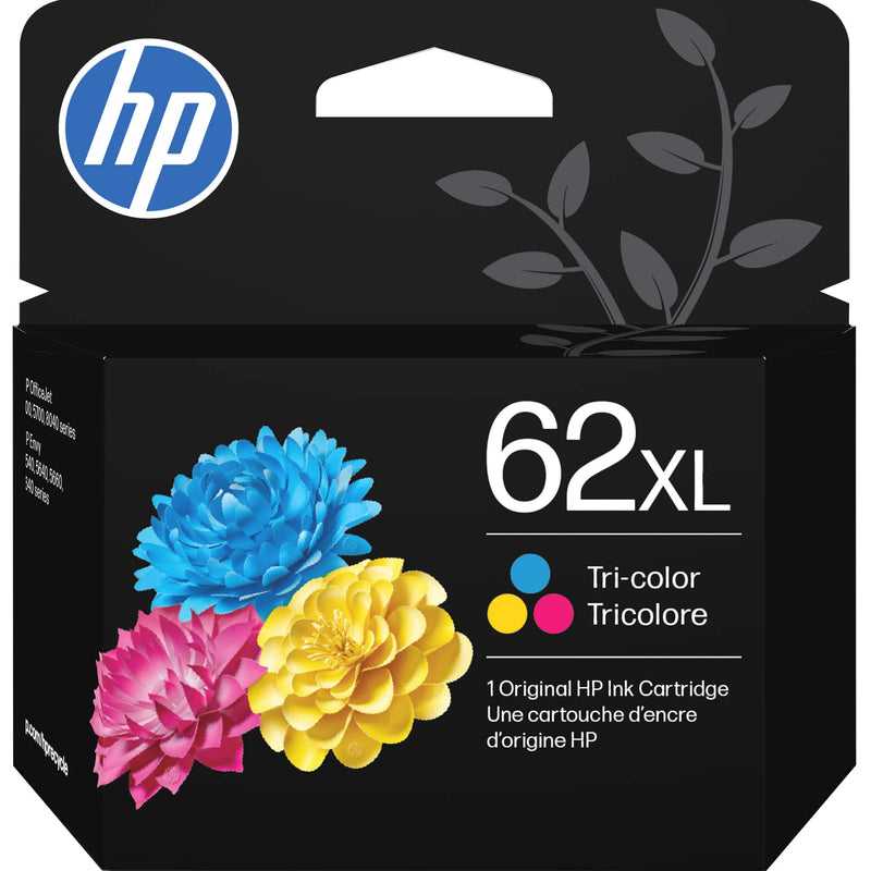 HP - 62XL High-Yield Ink Cartridge - Tri-color