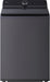 LG - 5.5 Cu. Ft. High Efficiency Smart Top Load Washer with EasyUnload - Matte Black