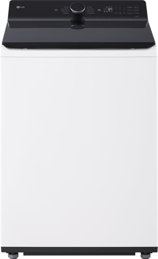 LG - 5.3 Cu. Ft. High Efficiency Smart Top Load Washer with TurboWash3D Technology - Alpine White